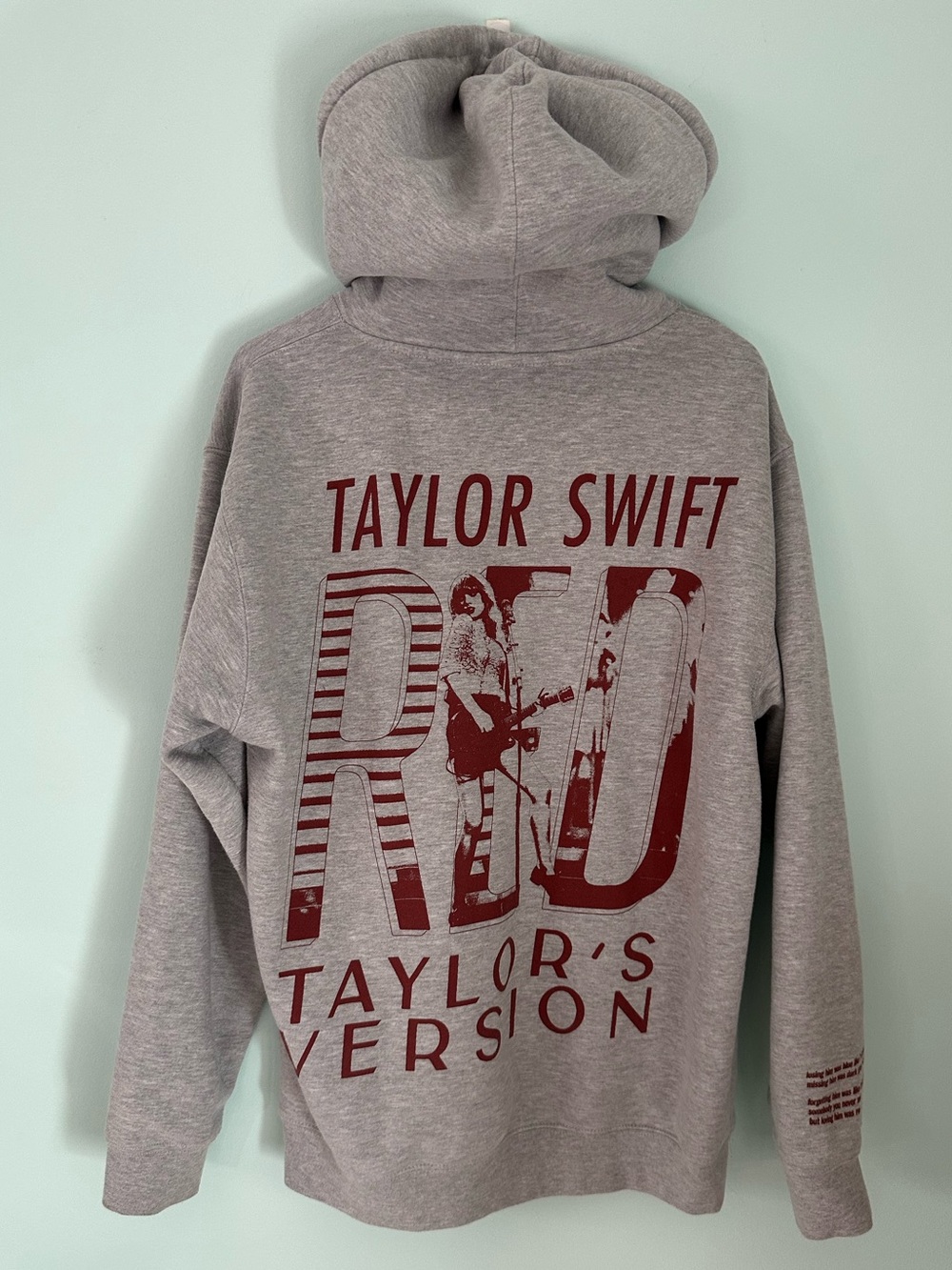 Taylor Swift Gray Red (Taylor’s Version) “Loving Him was Red Hoodie”